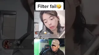 Filter fail 😂😂 #funny #world #laugh #viral