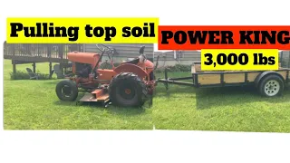 Power king Pulls 3,000 pounds of top soil