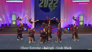 The Cheerleading Worlds Day 1 ~ Cheer Extreme - Raleigh - Code Black