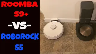 iRobot Roomba S9 S9+ -VS- Roborock S5 S50 - Zone Cleanup Test - Is the Roomba Really worth $1100?