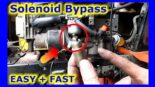 Bypass Fuel Solenoid - Riding Lawn Mower Fuel Problem Disabling - NO START FUEL SHUT OFF LEAKING