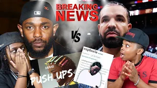 KENDRICK VS DRAKE (PART 1) PUSHUPS, TAYLOR MADE FREESTYLE, EUPHORIA 🔥🔥😱| KD & MJ REACT