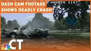 Dash Cam Footage Shows Deadly Crash During Police Pursuit | NBC Connecticut