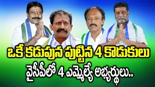 ఒకే కడుపున పుట్టిన 4 కొడుకులు వైసీపీలో 4 ఎమ్మెల్యే అభ్యర్థులు 4 Reddy Brothers At YCP Mla candidates