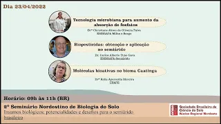 2º Seminário Nordestino de Biologia do Solo (23/04/2022 | 9:00h)