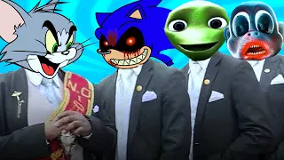 Tom and Jerry & Sonic.EXE & Dame Tu Cosita & Cartoon Monkey - Coffin Dance meme (Remix)