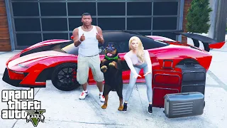 Franklin And The Loading Screen Girl's Road Trip in GTA 5 (funny)