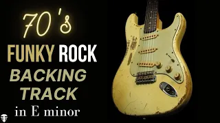 70s Funky Rock backing track in E minor