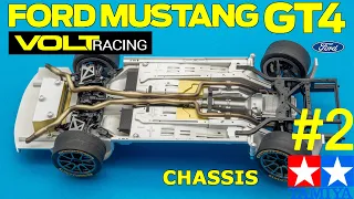 1/24 Ford Mustang GT4 Volt Racing. Chassis. Tamiya 24354 #2