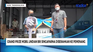 GRAND PRIZE MOBIL UNDIAN BRI SINGAPARNA DISERAHKAN KE PEMENANG