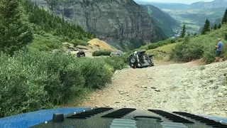 FJ Cruiser Rolls at Black Bear Pass - BETTER ANGLE!