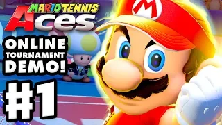 Mario Tennis Aces Online Tournament Demo - Gameplay Part 1 - Mario! (Nintendo Switch)