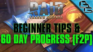 RAID: Shadow Legends | 60 Day Progress + Beginner Tips | FREE Sacred Shard | F2P