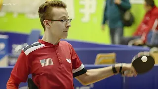 Paralympic table tennis player training in San Antonio for Tokyo games