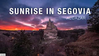 Sunrise of the Alcázar de Segovia