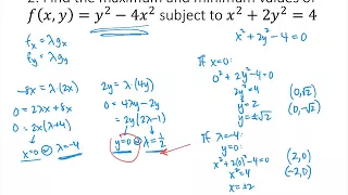 Lagrange Multipliers Practice Problems