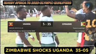 UGANDA RUGBY CRANES VS ZIMBABWE CHEETAHS RUGBY | RUGBY AFRICA 7S 2023 MEN OLYMPIC QUALIFIERS