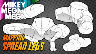 SPREAD LEGS (How To Draw The Splits)