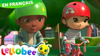 La chanson du vélo - apprendre à faire du vélo| Chansons pour Bébés | Lellobee en Français