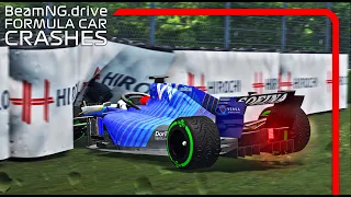 Formula Car Crashes #11 | With MOTION BLUR | BeamNG.drive | F12021 MOD | 60FPS