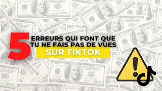 Pourquoi tes vues TikTok ont fortement diminué ? - Ne fais pas ces 5 erreurs