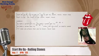 🎙 Start Me Up - Rolling Stones Vocal Backing Track with chords and lyrics