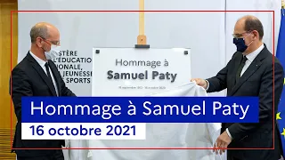 Hommage à Samuel Paty - samedi 16 octobre 2021