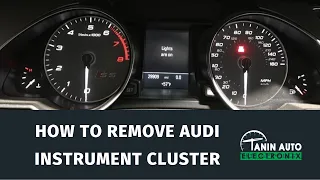 How to Remove 2007-2015 Audi A4 A6 Q7 S4 S5 Instrument Cluster for Color TFT LCD Screen Repair | TAE
