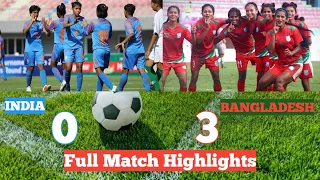 Highlights | Bangladesh vs India | SAFF Women Football Championship 2022 | #viral BD Woman Sports