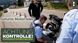 Motorrad-Hinterteil GEKÜRZT!? 🧐 Getunte Maschinen aus der SCHWEIZ? | Kabel Eins | Achtung Kontrolle