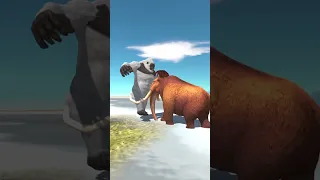 Mammoth vs Yeti - Animal Revolt Battle Simulator #animalrevoltbattlesimulator #animalsimulator