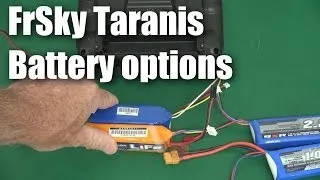 Battery options for the FrSky Taranis RC transmitter