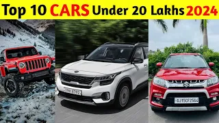 Top 10 Cars Under 20 Lakhs In India 2024 | Mahindra Thar, Scorpio, Kia Seltos, Hyundai Alcazar