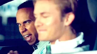 #TBT Hamilton Rosberg Funny Mercedes Commercial Mercedes S Class Hybrid CARJAM