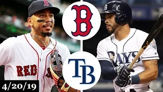 Boston Red Sox vs Tampa Bay Rays Highlights | April 20, 2019