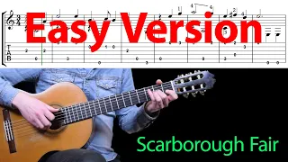 Scarborough Fair - English Ballad (Easy Classical Guitar Lesson with Tabs for Acoustic Music Cover)