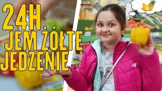 JEM ŻÓŁTE JEDZENIE PRZEZ 24 GODZINY 🍋 ZAKUPY 😘