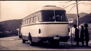 Škoda 706 RTO ako záhadný autobus Pyonyang 69 v severokórejskom filme Annyŏnghashimnikka