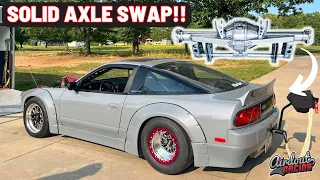 How to make a S13 240sx FAST!! INSANE 9in Solid Axle Swap!!! Performance Fab and IDS