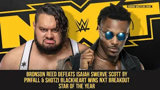 WWE NXT 12/30/2020 Review: Reed Defeats Scott by Pinfall & Shotzi Wins NXT Breakout Star Of The Year