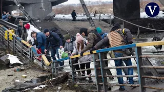 Así es el puente que han destruido los ucranianos para salvar Kyiv