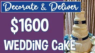 How I Decorate A $1600 Wedding Cake | Transporting A Heavy Cake