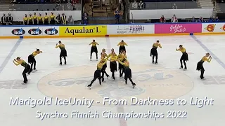 Marigold IceUnity - FIN2 in Synchro Worlds 2022 - Muodostelmaluistelun SM 2022 🥈