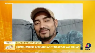 Tragédia em Balneário Barra do Sul: homem morre afogado ao tentar salvar filhas