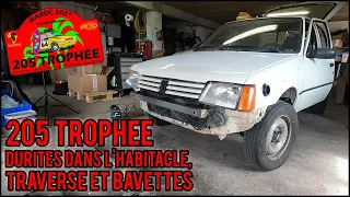 [205 Trophée] EP6 - Durites dans l'habitacle, traverse et bavettes