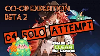 Co-op Expedition Beta2, C4 No damage Solo attempt (Phase 1)