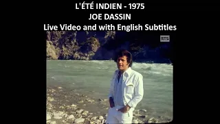 L'été Indien - Joe Dassin Live - 1975 - English Subtitles