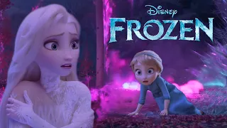 Queen Elsa protecting her daughter from the forest fire | Forest Spirit Frozen 3 [Fanmade Scene]