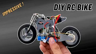 Handmade impressive rc motorcycle ! equilibration ?