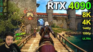 RTX 4090 | The Witcher 3 - 1080p, 1440p, 4K, 8K - ULTRA